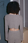 BASERANGE Macaulay Sweater Merino Wool France BAS-KMAL-BM-WI22-0 Mixed Rock Brown KMAL-BM-WI22